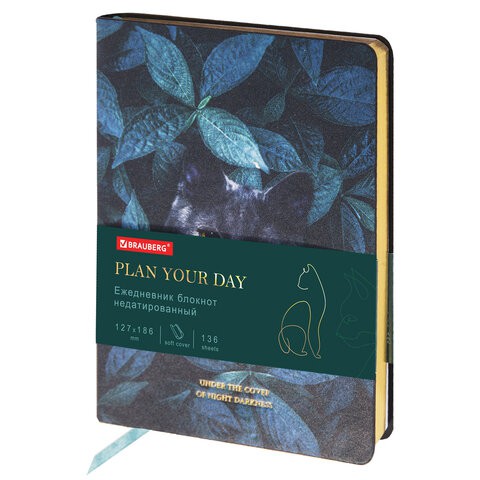 Ежедневник недатированный B6 Brauberg Vista Thickets 136 листов 112115 цена за 2 шт , 